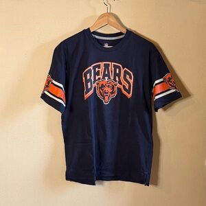 NFL Chicago Bears Short Sleeve Navy & Orange Logo Graphic T-Shirt Boys XL 18/20